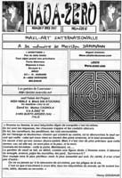 Nada Zéro, art postal, page 01. Projets d'art postal, appels à artistes